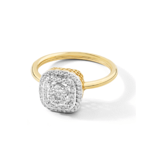“Celeste” – Double Halo Diamond Ring